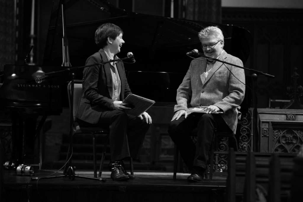 Interviewing Sir James MacMillan at the 2016 Ryedale Festival, © Gerard Collett