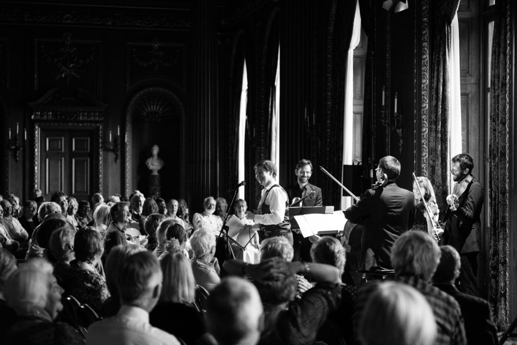 Concert introduction with the Heath Quartet at the Ryedale Festival, © Gerard Collett