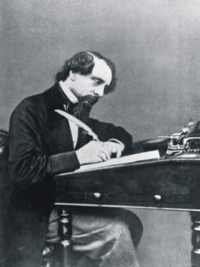 Dickens writing a letter