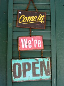 Welcome sign, image by Bryan Birdwell