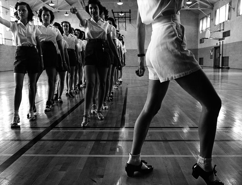 Jack Delano, Tap dancing class at Iowa State College, 1942
