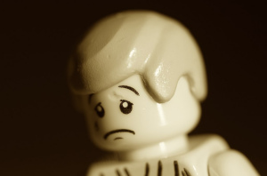 Sad lego man