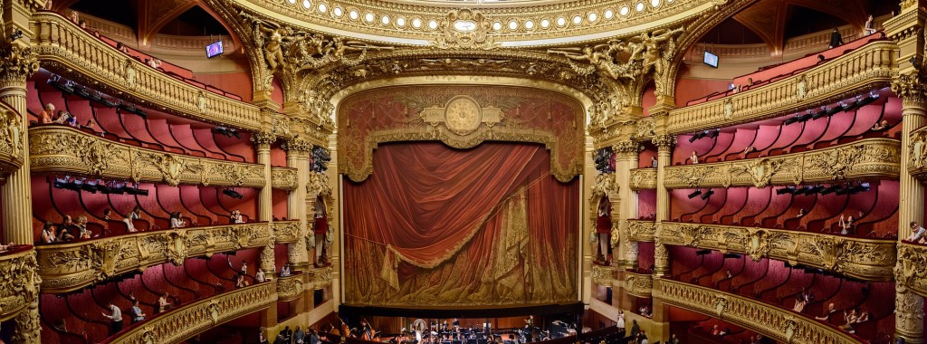 Opera house stage from the audience