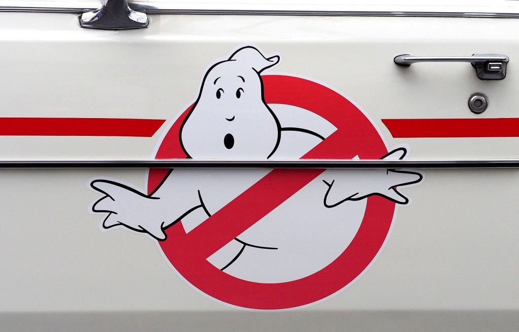 Ghostbusters logo on car door