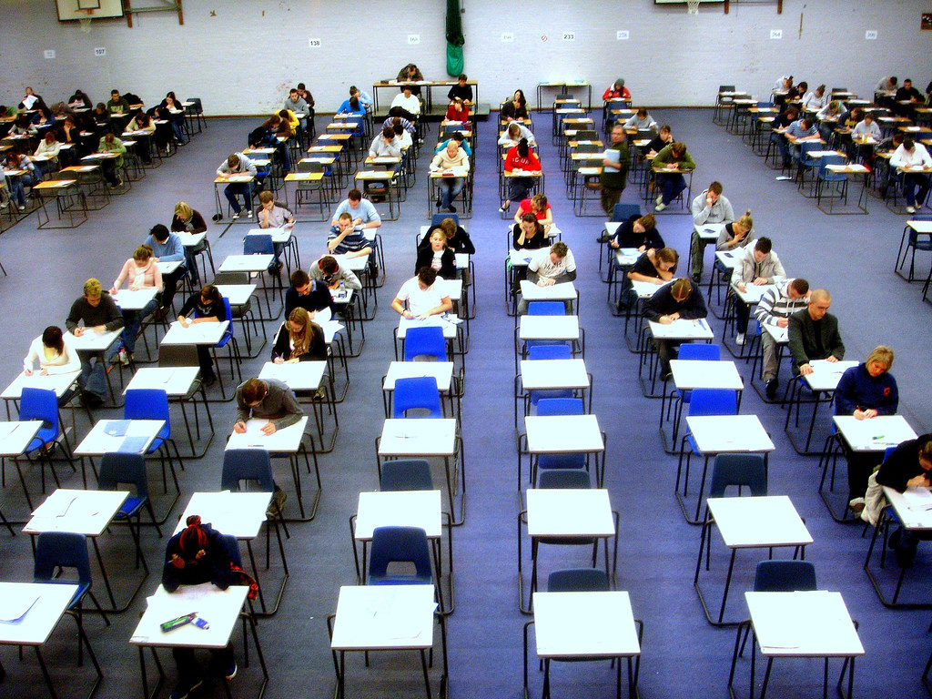 School exam hall