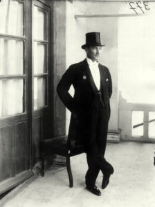 Man in top hat and tails, 1920s